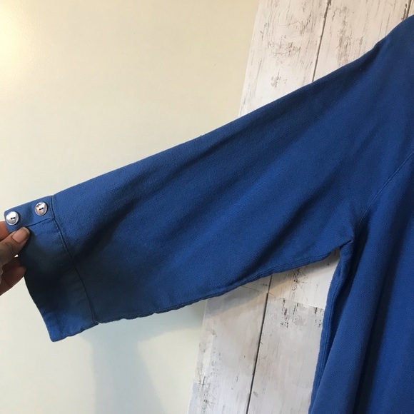 Soft Surroundings Women’s Blue Tunic 3/4 Length Sleeve Top Small - Picture 8 of 16